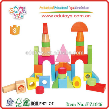 2015 new Educational Building Block Wooden Toys Blocks